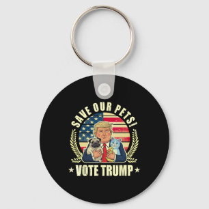 Make Pets Safe Again Vote For Trump Vance 2024 Ele Key Ring