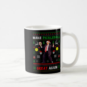 Make Pickleball Great Again Funny Christmas Trump Coffee Mug