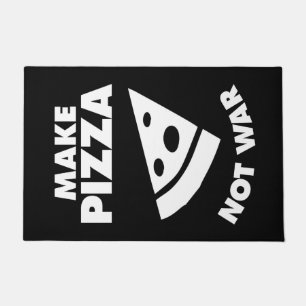 Make Pizza Not War Doormat
