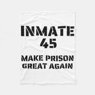 Make Prison Great Again - Trump Inmate Halloween C Fleece Blanket