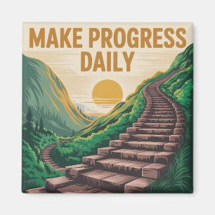 Make Progress Daily Magnet
