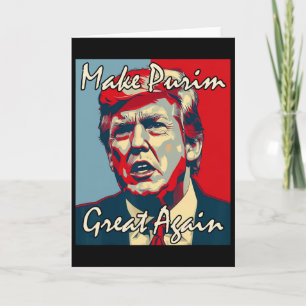 Make Purim Great Again Trump Purim Costume Party J Card