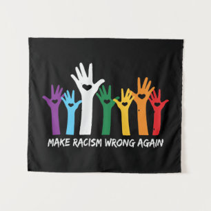 Make Racism Wrong Heart Hands Tapestry
