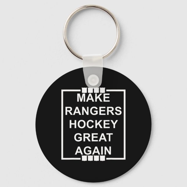 Make Rangers Hockey Great Again  Key Ring (Front)