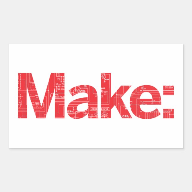 Make Rectangular Sticker (Front)
