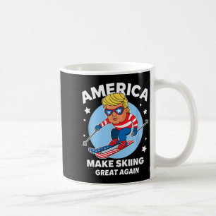 Make skiing great again - usa trump ski coffee mug