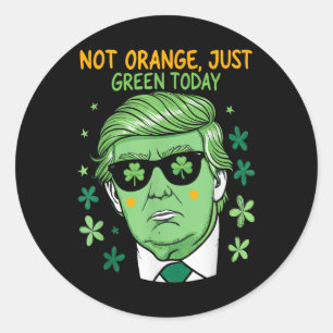 Make St. Patrick’s Day Green Again – Trump Parody Classic Round Sticker