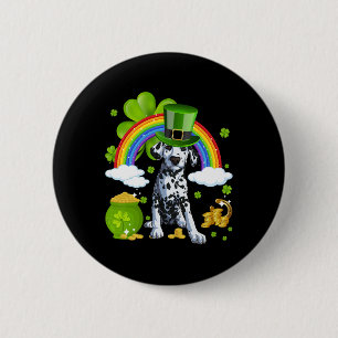 Make St Patricks Day Great Again Funny Damatian Me 6 Cm Round Badge