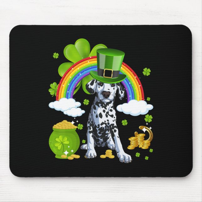 Make St Patricks Day Great Again Funny Damatian Me Mouse Pad (Front)