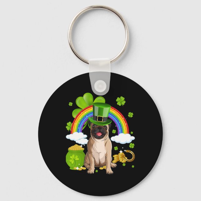 Make St Patricks Day Great Again Funny Pig Men Wom Key Ring (Front)