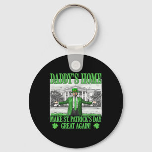 Make St Patricks Day Great Again Funny Trump Daddy Key Ring