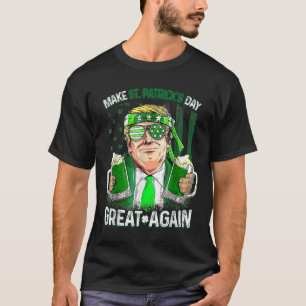 Make St Patricks Day Great Again Funny Trump Men W T-Shirt