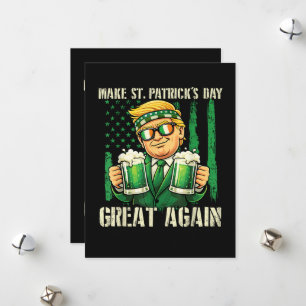 Make St. Patrick's Day Great Again Holiday Card