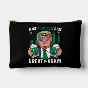Make St Patrick's Day Great Again Irish Trump Accessory Pouch