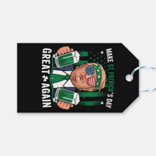 Make St Patrick's Day Great Again Irish Trump Gift Tags