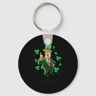 Make St Patrick's Day Great Again Lucky Trump Funn Key Ring