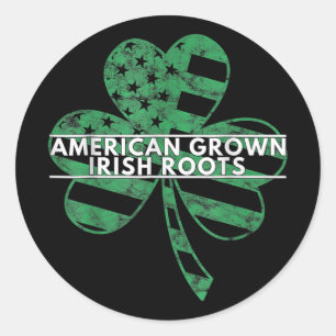 Make St Patricks Day Great Again Shirt Trump Men Classic Round Sticker