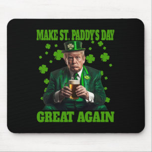 Make St Patricks Day Great Again Shirt Trump Men W Mouse Pad