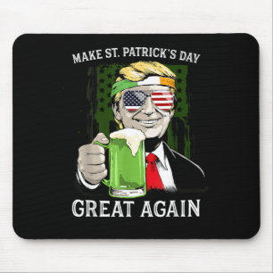 Make St Patricks Day Great Again Tp Men Women Mouse Pad