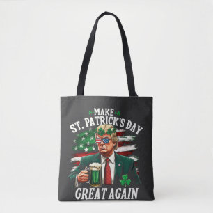 Make St. Patrick's Day Great Again Trump Tote Bag