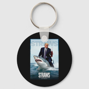 Make Straws Great Again Meme Design Key Ring