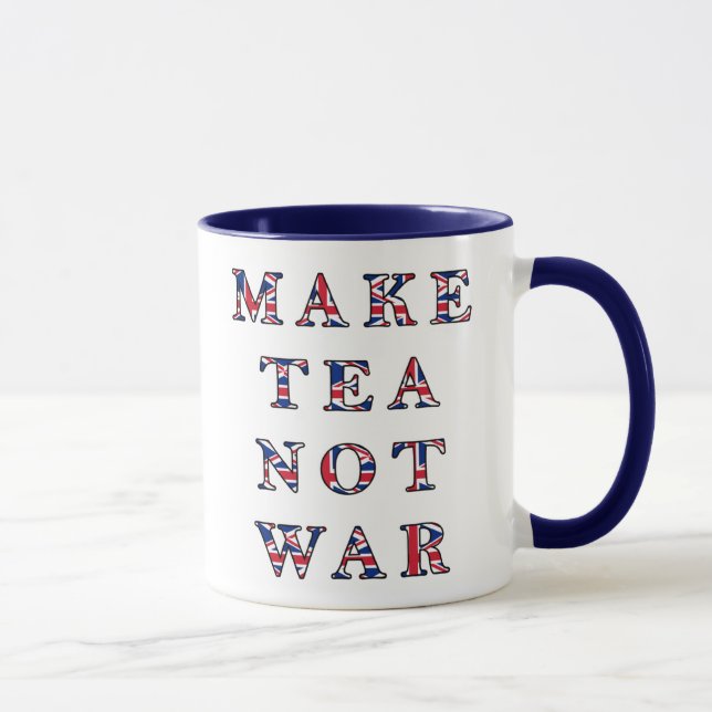 Make Tea Not War Mug (Right)