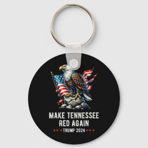 Make Tennessee Red Again Eagle Republican Trump Key Ring