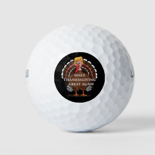 Make Thanksgiving Great Again Trump Turkey 2024 Golf Balls