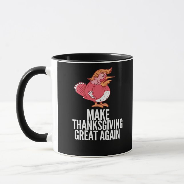 Make Thanksgiving Great Again Trumpkin – Basic Pum Mug (Left)