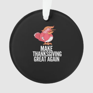 Make Thanksgiving Great Again Trumpkin – Basic Pum Ornament