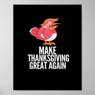 Make Thanksgiving Great Again Trumpkin – Basic Pum Poster