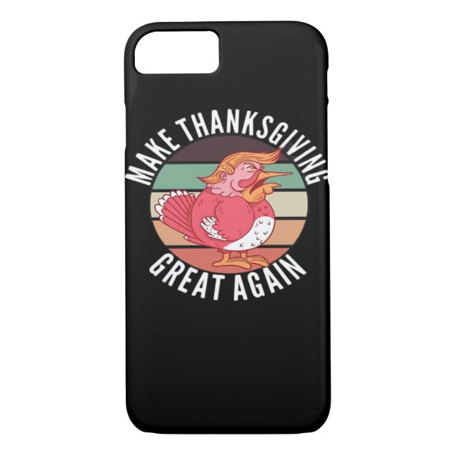 Make Thanksgiving Great Again Trumpkin – Political Case-Mate iPhone Case (Back)