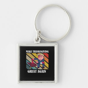 Make Thanksgiving Great Again Trumpkin – Sloth & S Key Ring