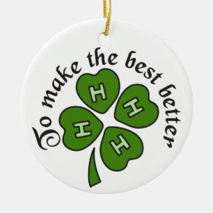 Make The Best Better Ceramic Ornament