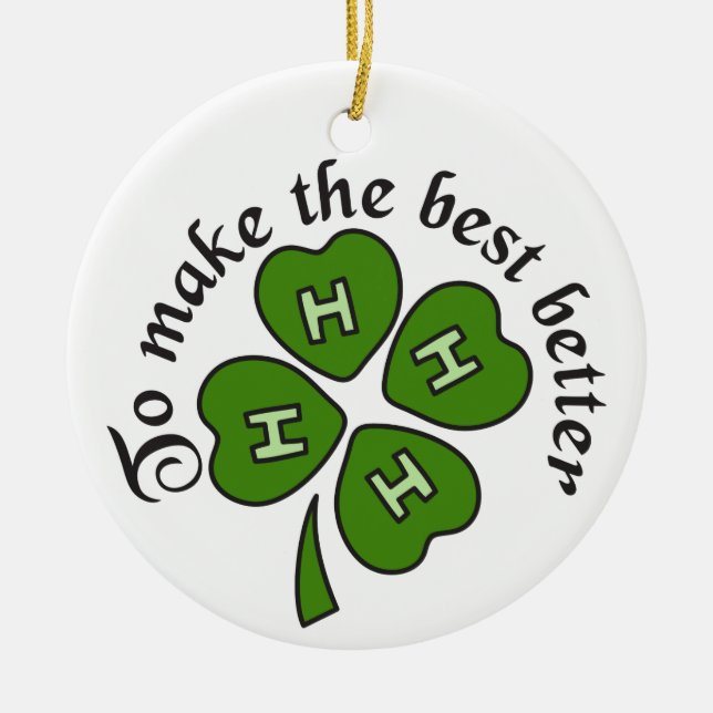 Make The Best Better Ceramic Ornament (Front)