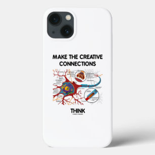 Make The Creative Connections Think Neuron Synapse iPhone 13 Case