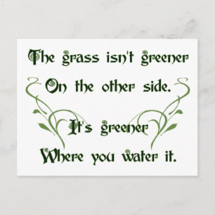 Make the Grass Greener Postcard