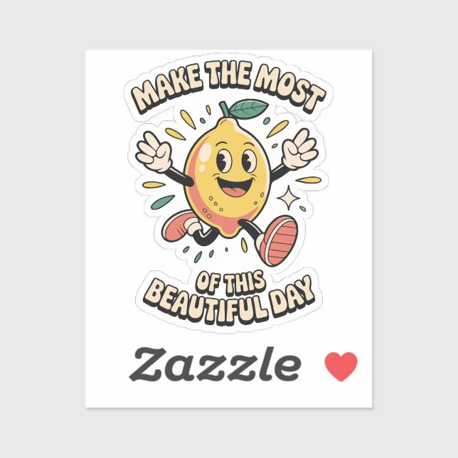  Make the Most – Lemon Vinyl Sticker (Sheet)