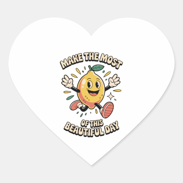 Make the Most – Lemon Vinyl Sticker (Front)