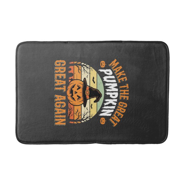 Make The Pumpkin Great Again Halloween Design_1 Bath Mat (Front)
