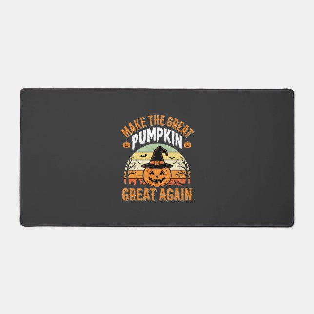 Make The Pumpkin Great Again Halloween Design_1 Desk Mat (Front)