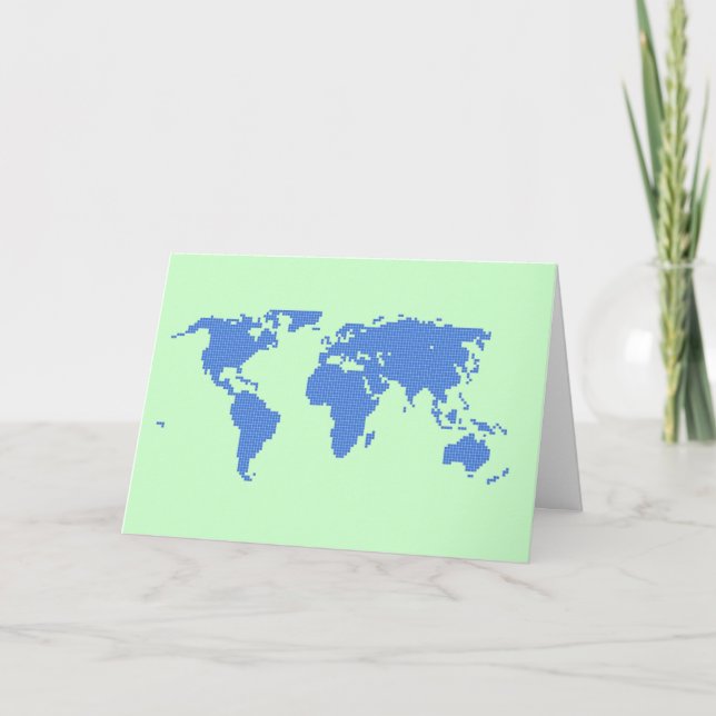 make the World better greeting card (Front)