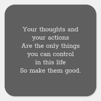 Make Them Good Square Sticker