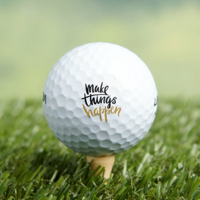 Make Things Happen Golf Balls (Insitu Tee)