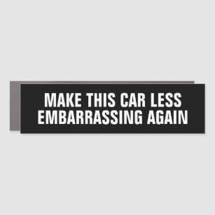 Make this Car (Tesla) Less Embarrassing Again Bump Car Magnet
