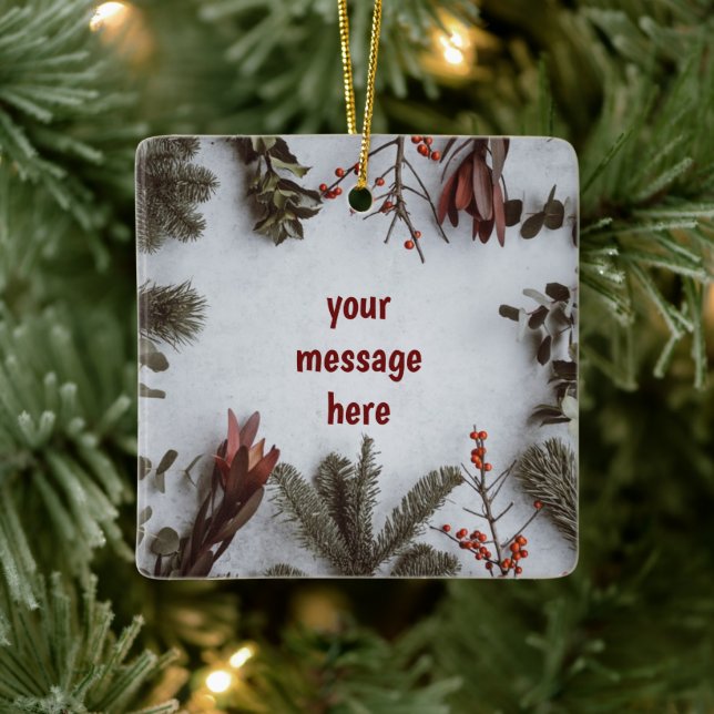 *MAKE THIS YOUR OWN* CERAMIC CHRISTMAS ORNAMENT (Tree)