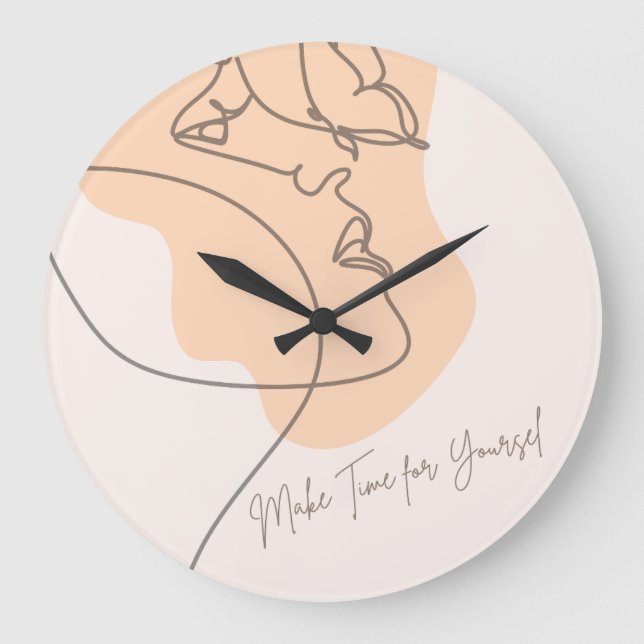 Make Time for Yourself – Inspirational Wall Clock (Front)