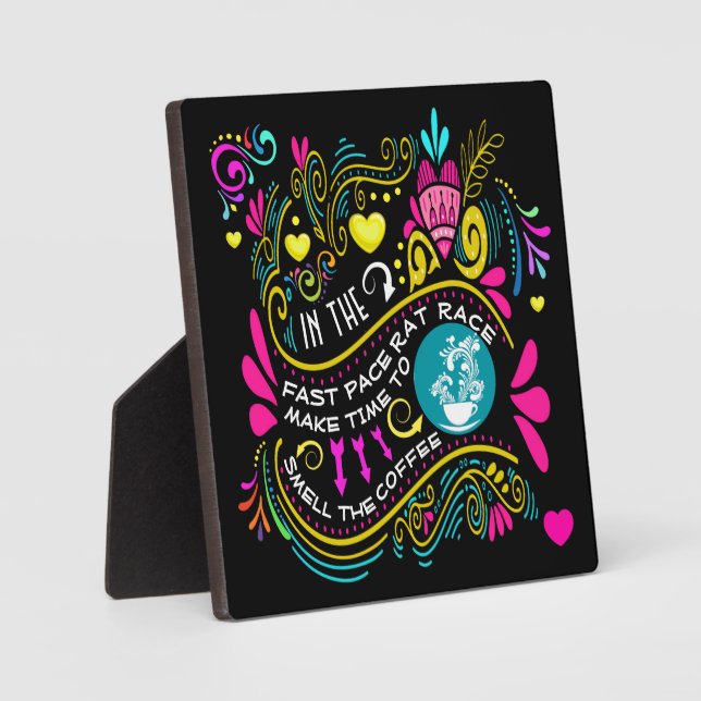 Make Time to Smell the COFFEE Plaque (Front)