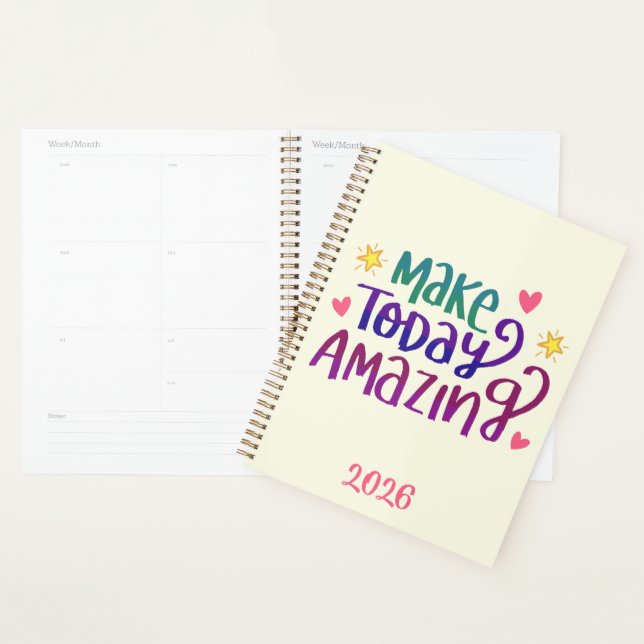 Make Today Amazing Motivational Quote Planner (Display)