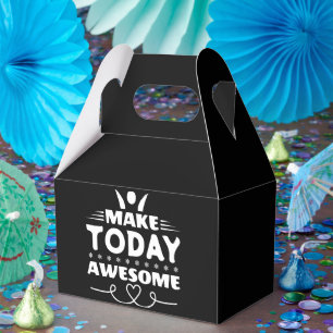 Make Today Awesome Retro Typography Favour Box